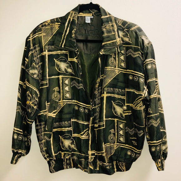 Fuda International Silk Bomber Jacket - Picture 1 of 4